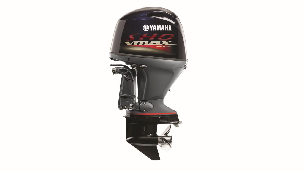 Einzigartiges Yamaha V MAX SHO-Design auf der Motorabdeckung
