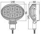 Preview: HD LED-Scheinwerfer für Roll-Bar, schwenkbar