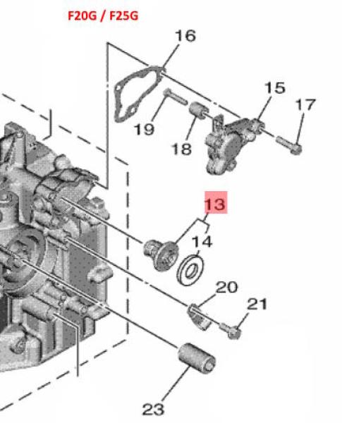 Yamaha Thermostat für F20G / F25G